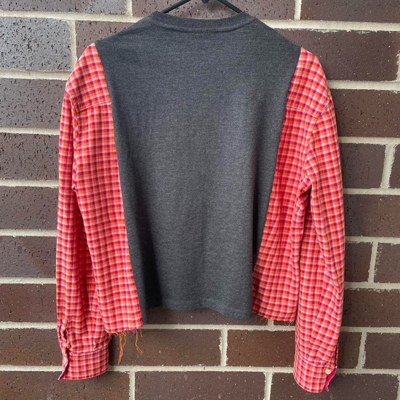 The Smashing Pumpkins Reworked Graphic Band Tee Flannel Shirt - Picture 6 of 6